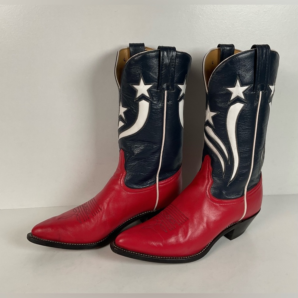 Tony Lama 4th of July Cowgirl Boots | Stars & Stripes | USA Made | Women’s 6.5 B